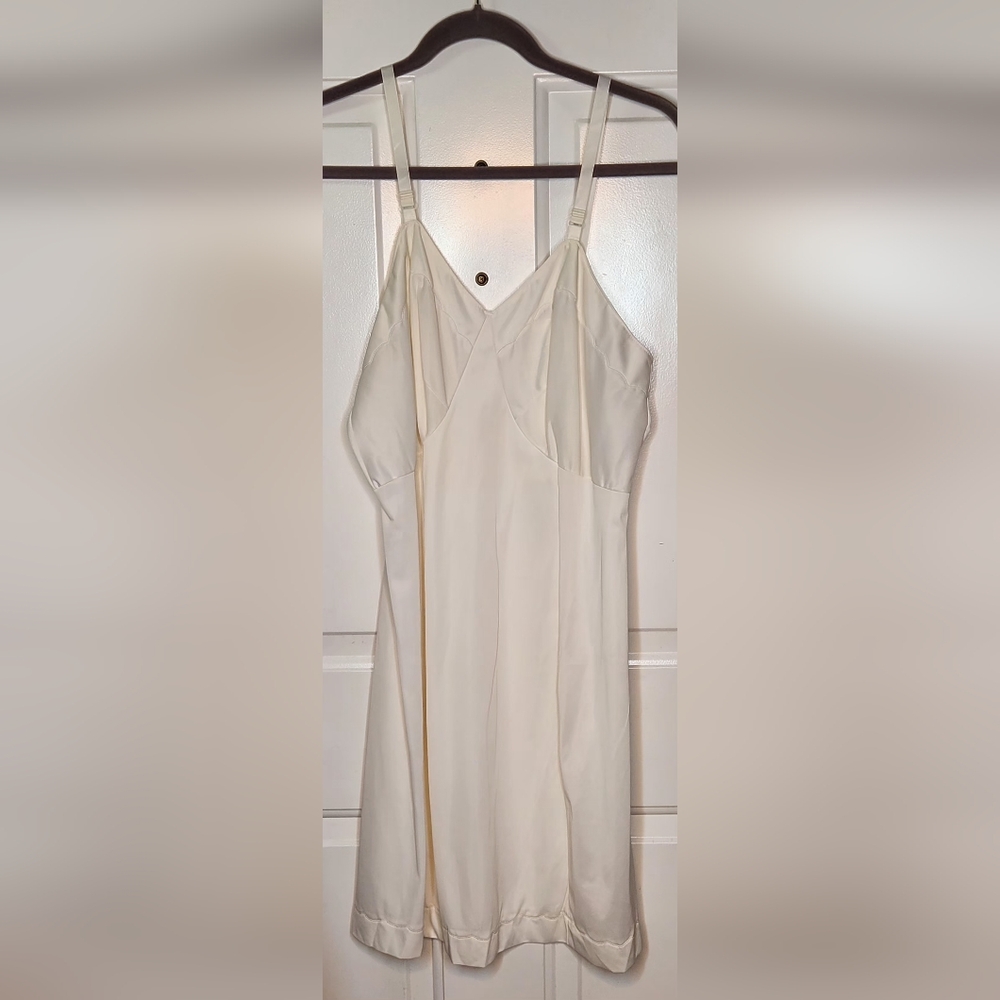 Vintage Sears Cream Nylon Slip Size 38